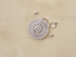 Needle Lace Jewelry Pouch